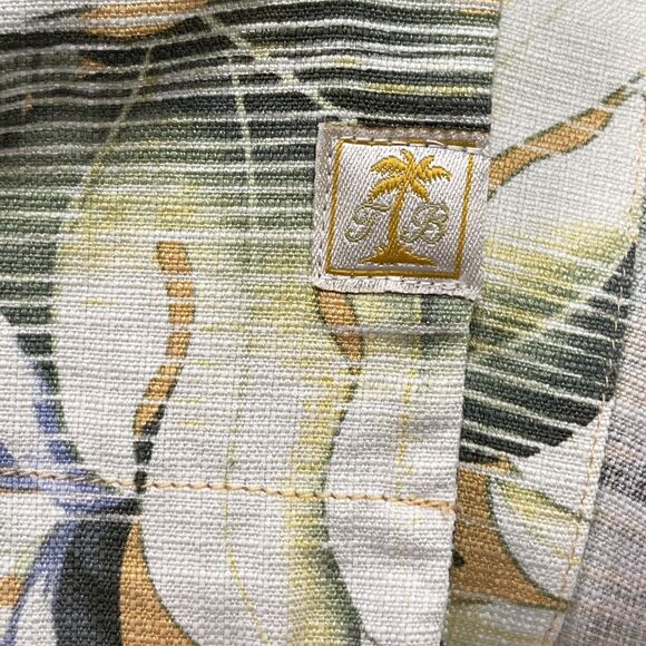 Tommy Bahama Casual Button Down Shirt Men's Yellow Silk Hawaiian Floral Size XL - Picture 7 of 7